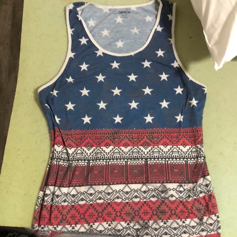 Faded carbon tanktop